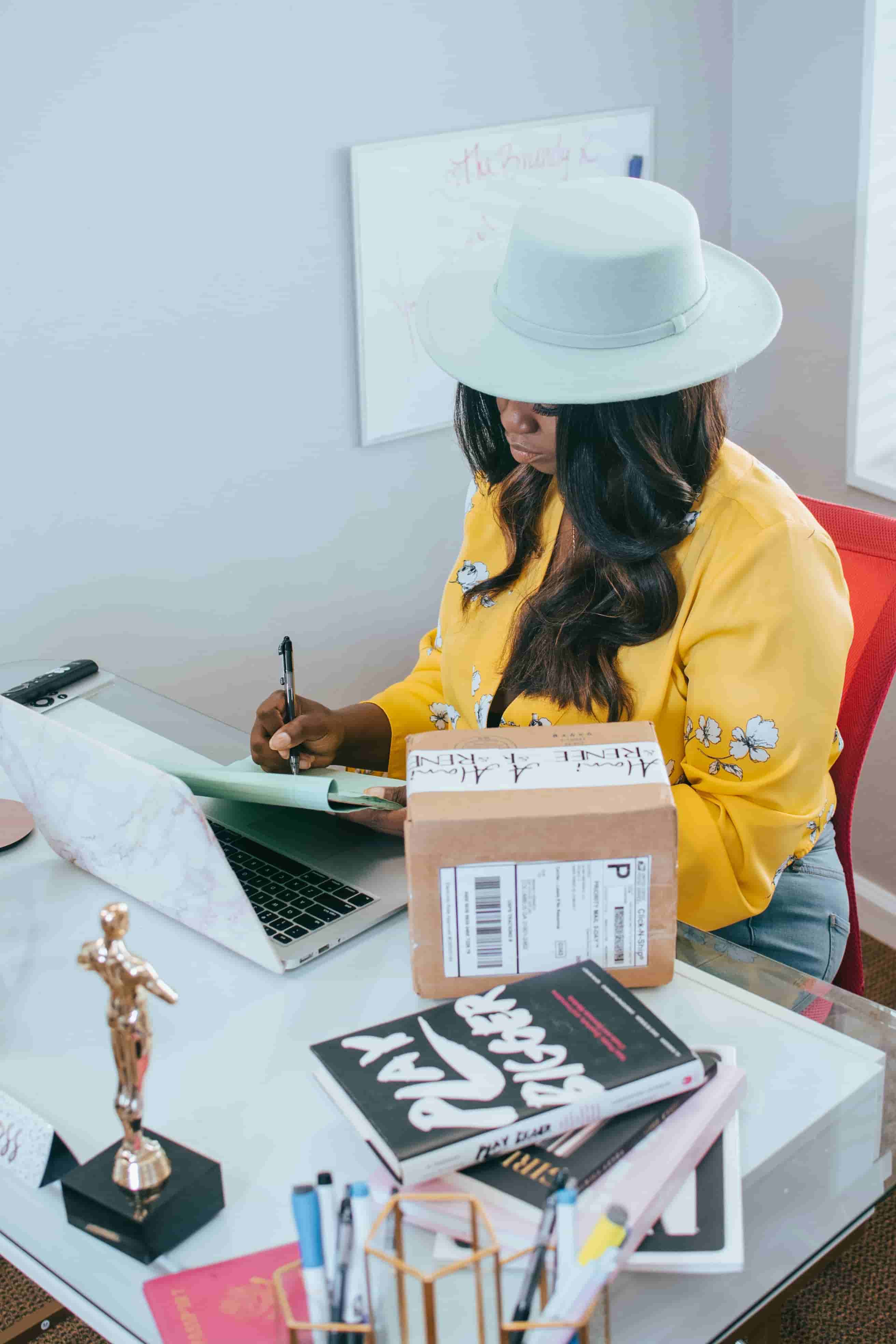 Entrepreneur working